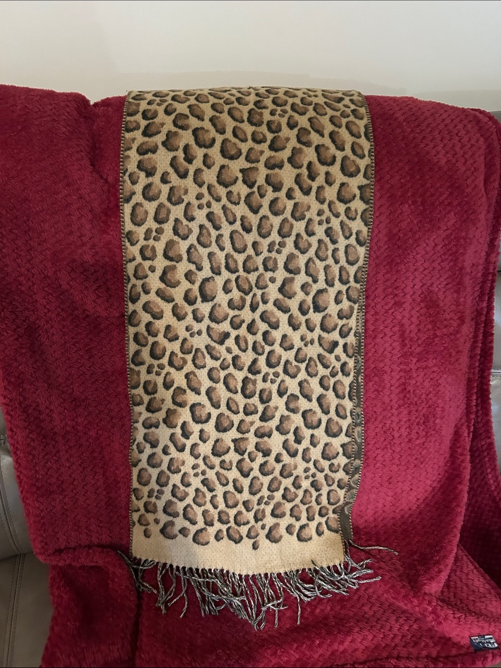 Lord & Taylor Leopard print scarf